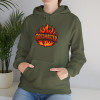 Grillmaster Hoodie – Flame Badge Front + Demon BBQ Back